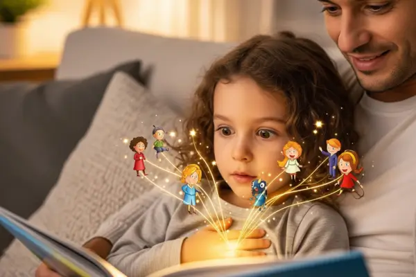 Como a leitura em voz alta molda crianças com corações empáticos