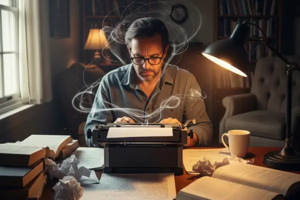 Foco profundo para escritores durante produção de textos longos