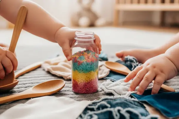 Atividades sensoriais de baixo custo para bebês com menos de 1 ano