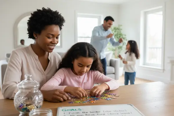 Apoiar crianças com atenção reduzida usando metas recompensas e pausas