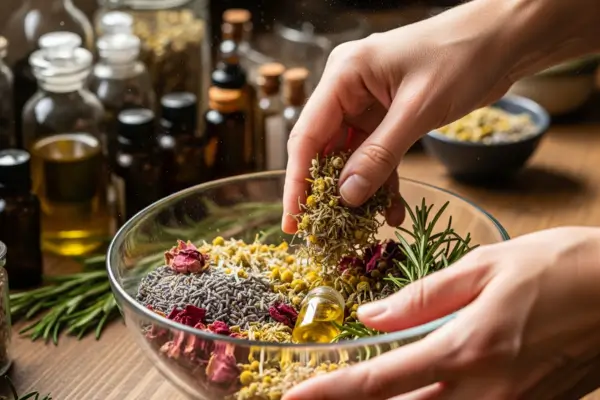 Preparar sabonetes naturais com ingredientes orgânicos.