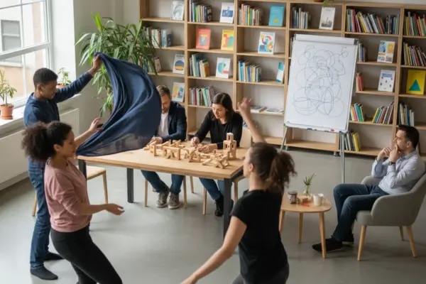 Métodos para alinhar pensamento flexível através de lógica, dança e conversas reflexivas